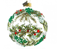 Weihnachtskugel 8 cm Zauberwald 1